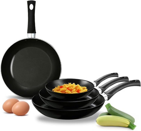Set de 4 poêles antiadhésives avec manche ergonomique Soft Touch