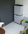 Armadio Alto a 2 Ante e 3 Ripiani 68x40x165cm