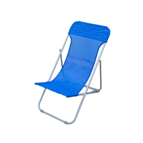Bain de soleil Beach en acier et textilène