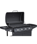 garden friend barbecue a gas a 41 fuochi martin in acciaio nero con ruote ean 8023755068424