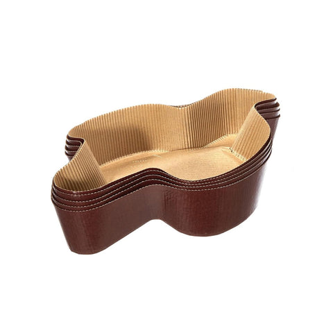 Set van 5 papieren vormen voor colomba van 750 g