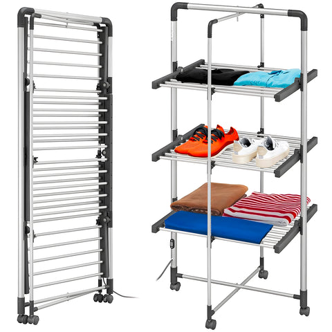 Magic Dry Tower - Étendoir électrique pliable à 3 niveaux, 300 W