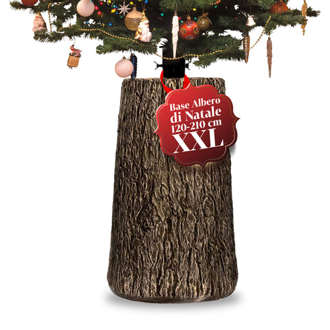 Base réaliste pour sapins de Noël XXL de 120 à 210 cm – Style tronc