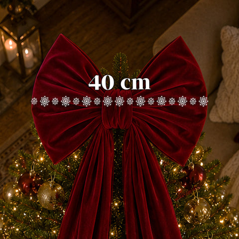 Grand nœud en velours rouge 80 cm ou 190 cm – Ornement rembourré avec crochet, décoration pour porte, sapin et intérieur
