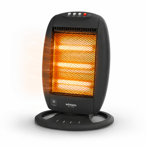 Chauffage halogène Tuck 1200W – 3 éléments et oscillation automatique