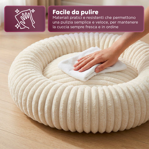 Panier Donut Doux et Confortable pour Chiens et Chats Différentes Tailles et Couleurs