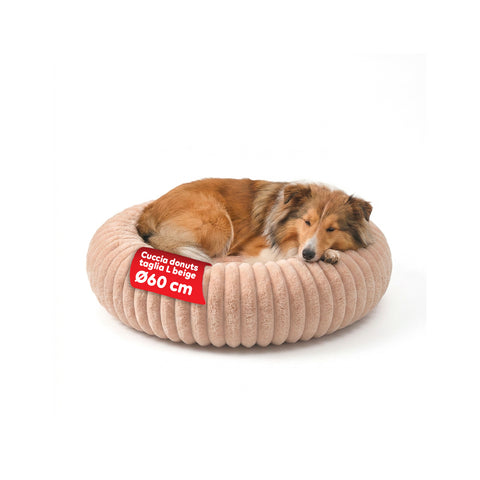 Panier Donut Doux et Confortable pour Chiens et Chats Différentes Tailles et Couleurs