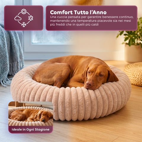 Panier Donut Doux et Confortable pour Chiens et Chats Différentes Tailles et Couleurs