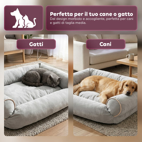 Panier/Canapé Doux pour Chiens et Chats, Différentes Tailles et Couleurs
