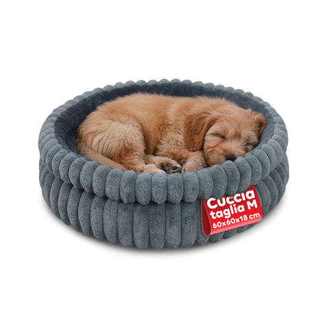 Zachte en comfortabele ronde antistressmand voor honden en katten