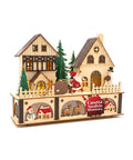 Casetta di Natale in Legno con 10 LED – Decorazione Natalizia con Personaggi