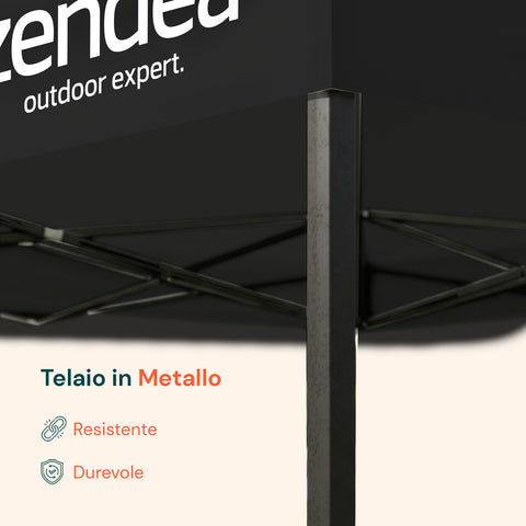 Tonnelle Pliante 3x3 m Étanche avec Sac de Transport et Poids Inclus