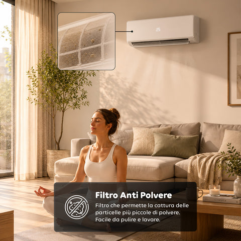 Climatiseur Monosplit Inverter 9000/12000/18000 BTU A++ Gaz R32 Wi-Fi