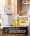 Macchina per il Ghiaccio con serbatoio 1,7L con paletta e vaschetta estraibile inclusa - 150W
