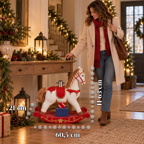 Base décorative pour sapin de Noël jusqu’à 180 cm – 7 sujets peints à la main en fer et magnésium, modèles avec lumières LED, fixation Ø 4 cm