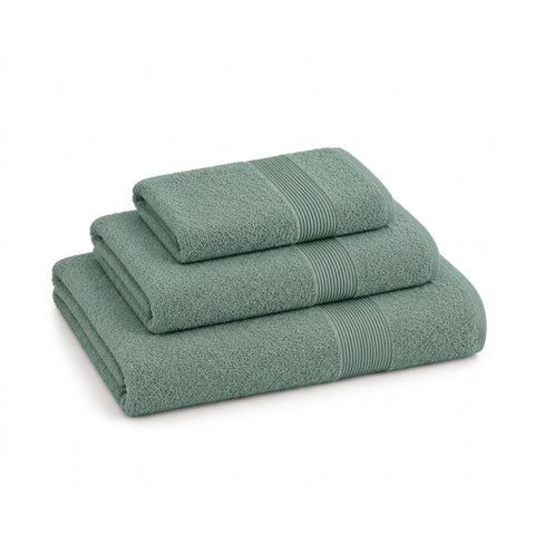 Lot de 3 serviettes de bain 100 % coton – Ensemble comprenant une serviette de 90x140, une serviette de 60x100 et une serviette d’invité de 40x60 cm, douces et absorbantes, 6 couleurs