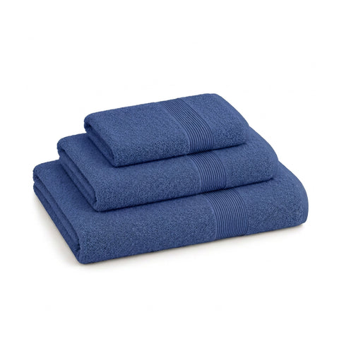Lot de 3 serviettes de bain 100 % coton – Ensemble comprenant une serviette de 90x140, une serviette de 60x100 et une serviette d’invité de 40x60 cm, douces et absorbantes, 6 couleurs