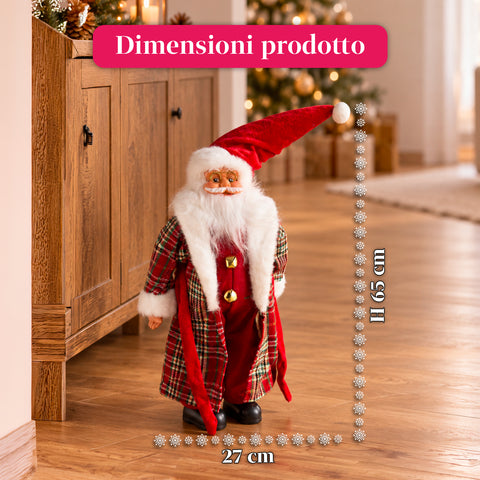 Kerstman met verlichting en muziek, decoratief kerstbeeld van 65-95-120 cm, lichtgevend ornament op batterijen - Blind Box