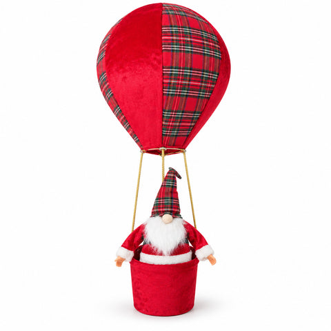 Kerstluchtballon met Kerstman of kabouter, LED 92 cm
