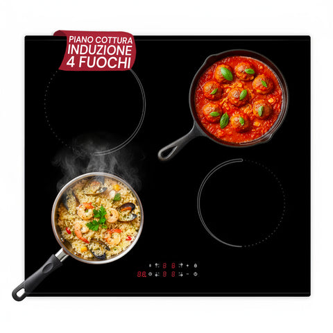 Plaque à induction encastrable avec 4 zones de cuisson – puissance de 7200W
