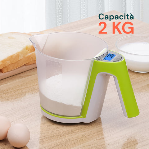 Bilancia da Cucina con Manico, Display LCD e Spegnimento Automatico