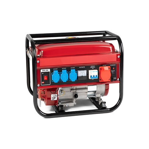 Groupe électrogène portable à double sortie 220V / 380V pour camping et chantier