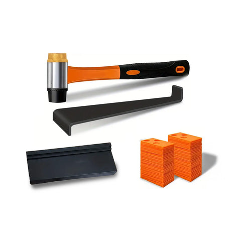 Kit d’outils pour l’installation de sols – Comprend un marteau et des écarteurs