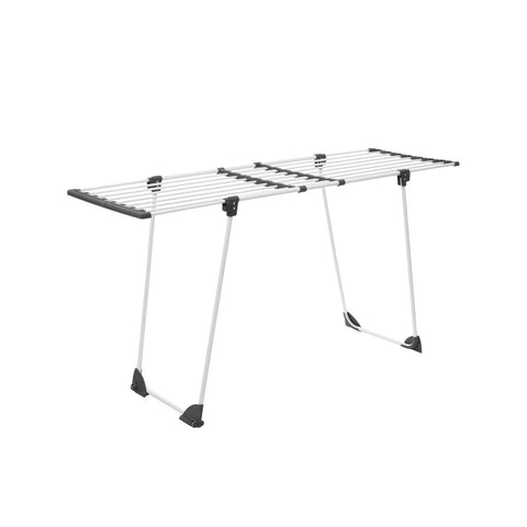 Étendoir à linge pliable extensible à roulettes 1,8m