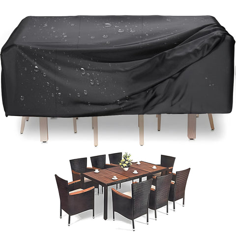 Set hoes voor tafel en 4 stoelen 165x140x90cm