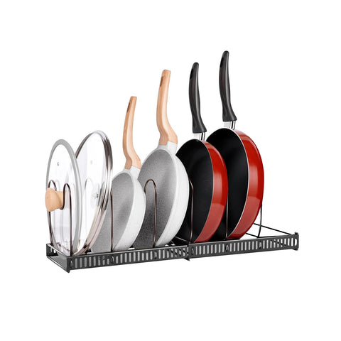Uitschuifbare pannenorganizer van 30 tot 58 cm voor keukengerei