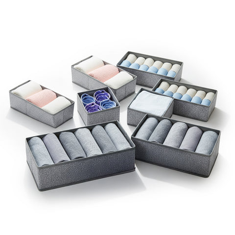 Lade-organizers van vliesstof – Set van 8 stuks in verschillende maten voor kasten en dressoirs