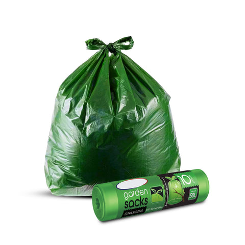 Sacs-poubelle avec lien coulissant, lot de 10, 50l
