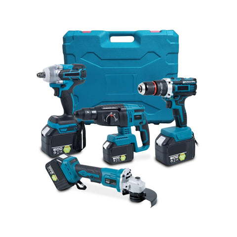Kit complet de bricolage avec visseuse sans fil et perceuse à percussion multifonction