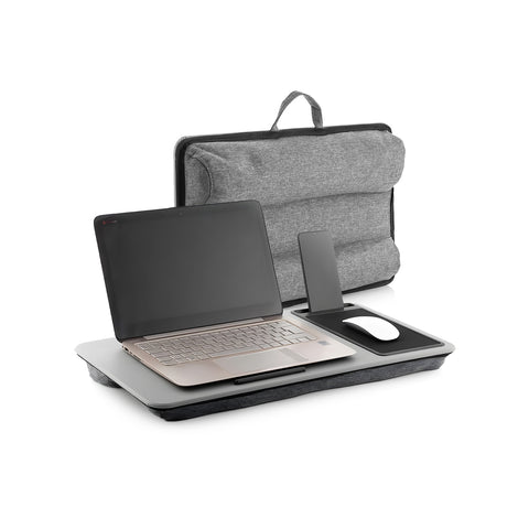 Plateau de lit XL, bureau portable pour ordinateur portable avec tapis et souris