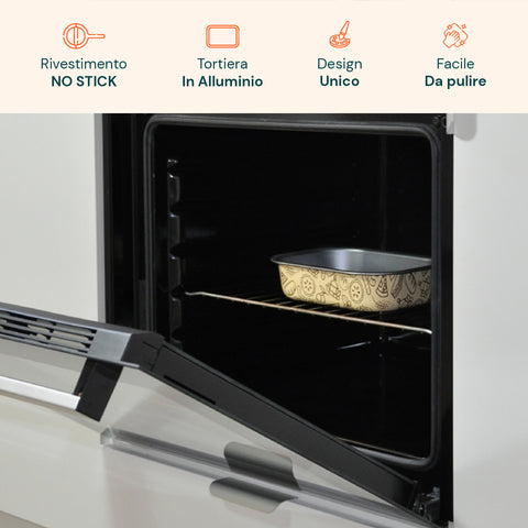 Teglia AirFry Antiaderente Senza PFOA per Friggitrice ad Aria e Forno
