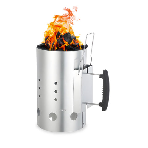 Allume-feu cheminée pour barbecue à charbon avec poignée PP
