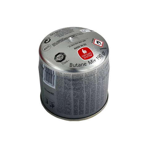 Cartouche de gaz jetable de 190g compatible avec les brûleurs à gaz standard