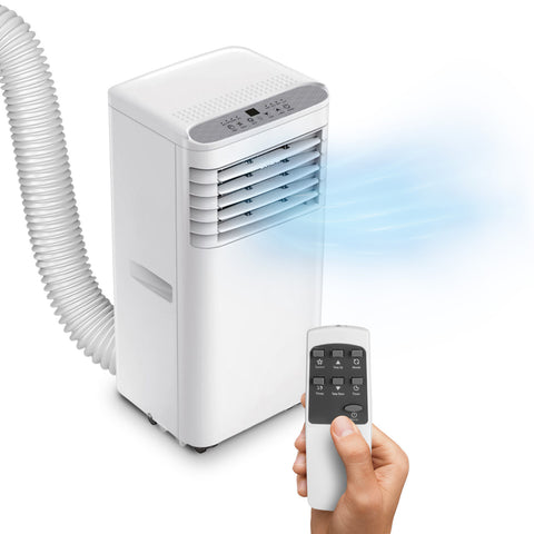 Climatiseur portable 9000 Btu 3 en 1, déshumidificateur avec minuteur et télécommande
