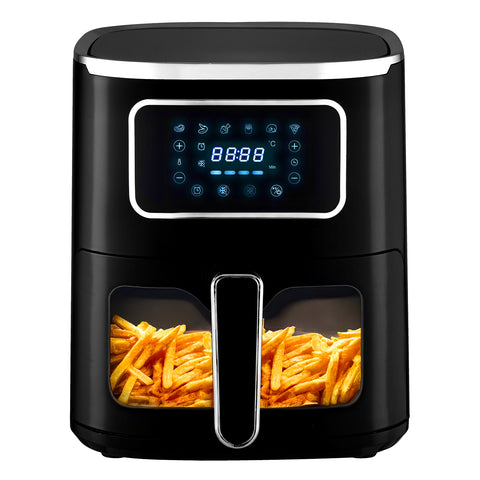 Friteuse à air 7,5L 1600W avec panneau LED et 6 programmes automatiques