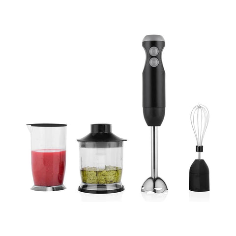 Keukenblender 4-in-1 met accessoires voor hakken, kloppen en mengen