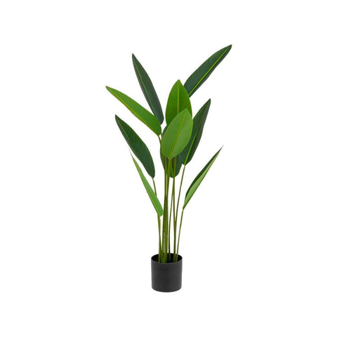Strelitzia tropical artificiel avec pot pour intérieur 97cm