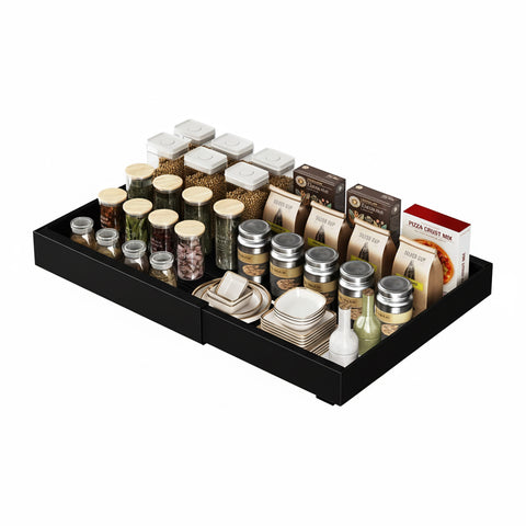 Tiroir extensible universel en acier 30-50 cm - capacité 8kg