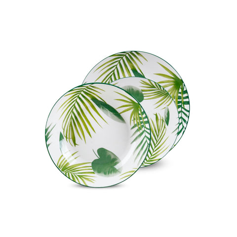 Service de table 18 pièces en porcelaine Amazzonia