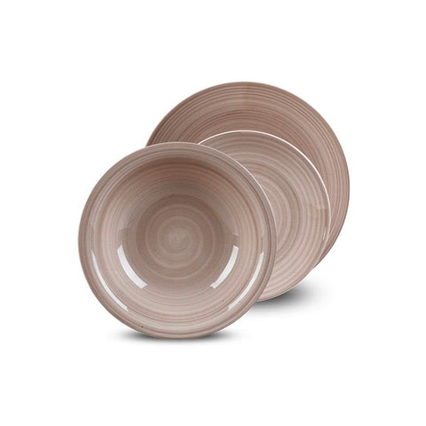 18-delig porseleinen servies Twist taupe