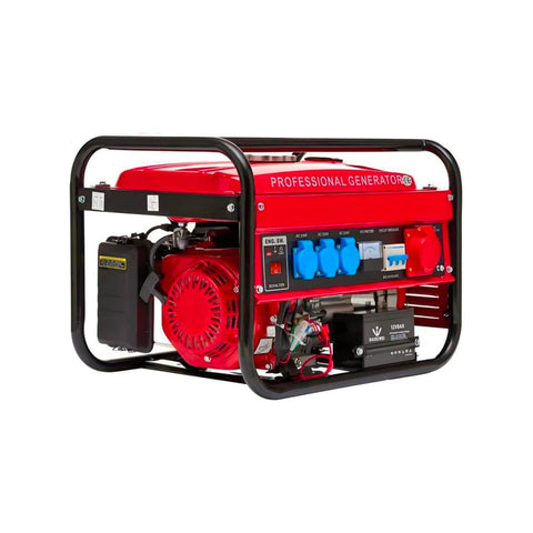 Stroomgenerator met benzinemotor en tank van 15 l, 9000 W