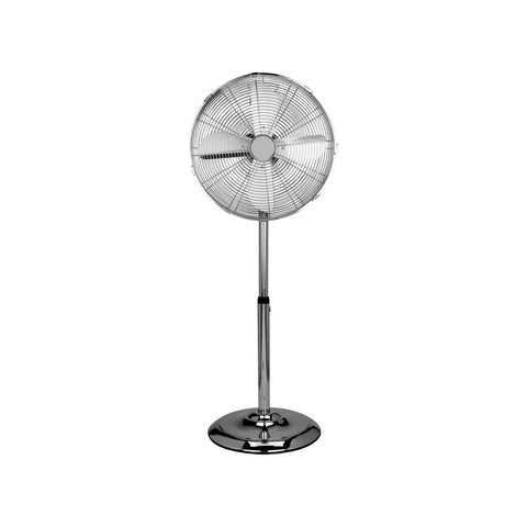 Ventilateur sur pied réglable, 4 pales, 3 vitesses, 50W