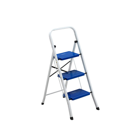 Escabeau pliable à 3 marches en acier