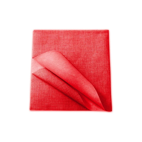 Lot de 100 nappes TNT jetables rouges 100x100cm
