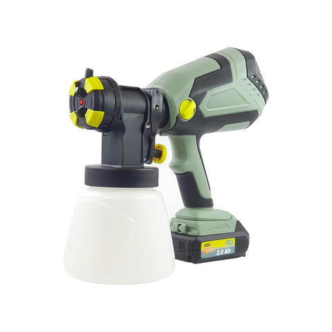 Verfspuit met HLVP-technologie en viscositeitsmeter 1 l 20 V - 230 Hz