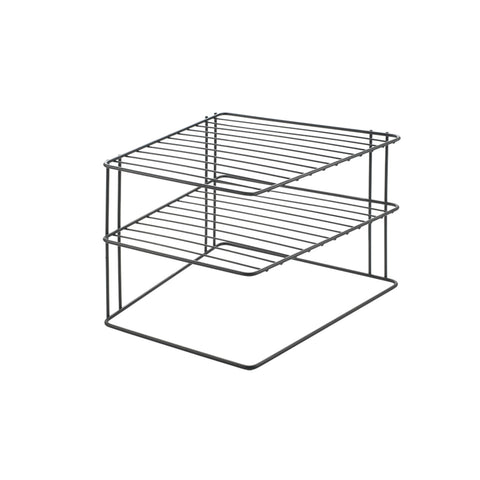 Étagère d'angle à 2 niveaux 25x25x19cm
